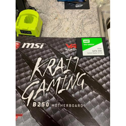 Msi Krait Gaming B250 moderkort med CPU